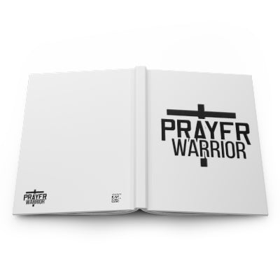 Prayer Warrior Hardcover Journal — Christian Devotional Notebook with Cross Design